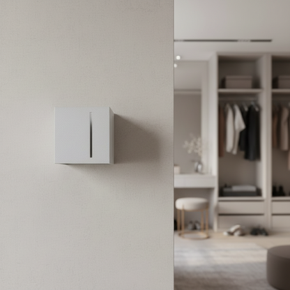 Wandapplicatie aluminium grijs modern – Model Nerion