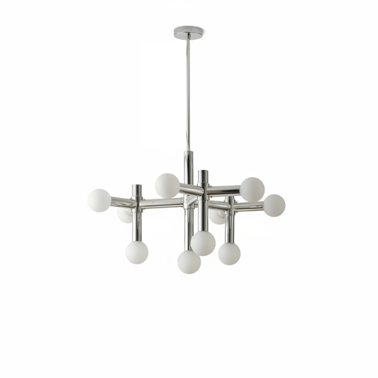 Glazen Kroonluchter Noordse Stijl voor Woonkamer – Seraphin