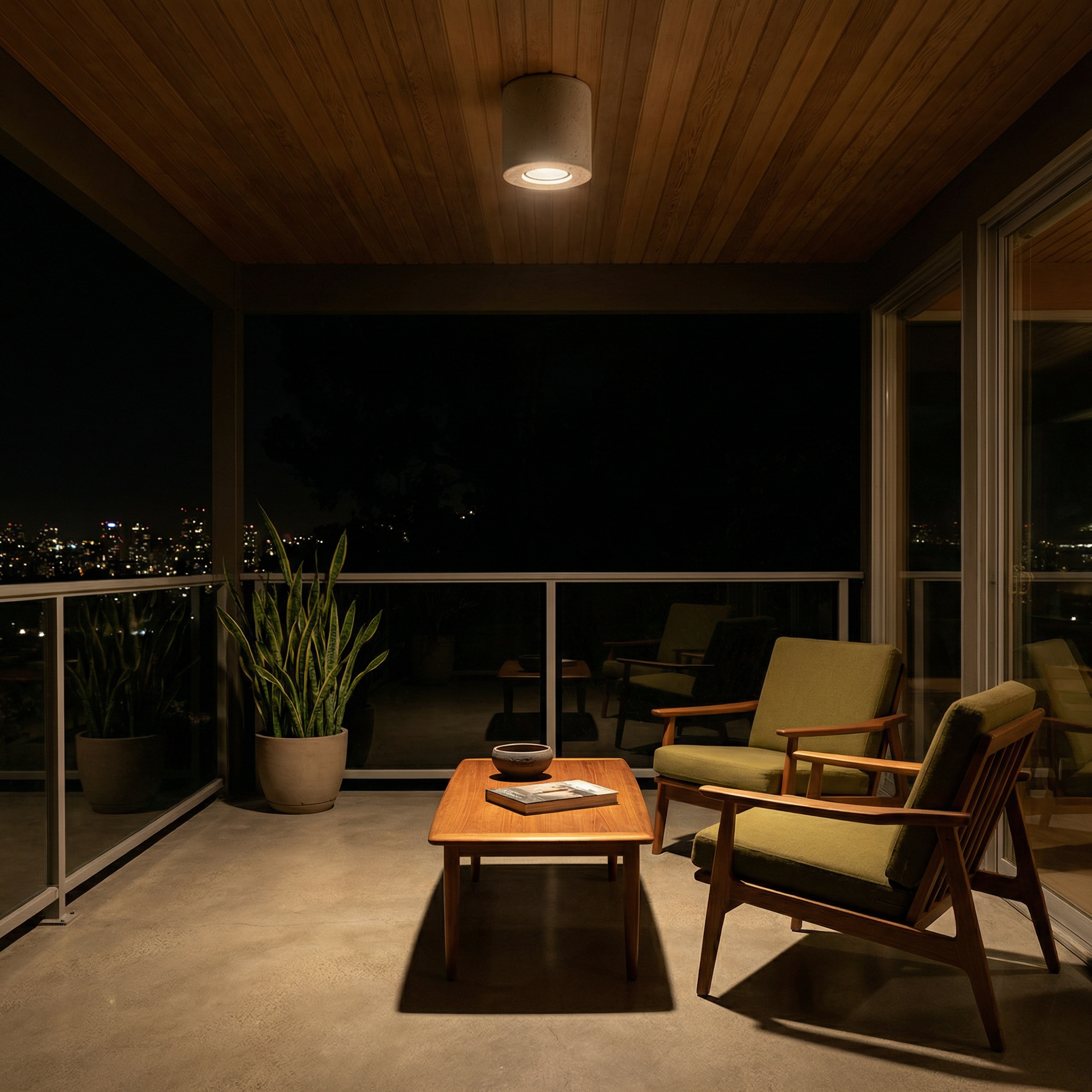 Industriële Grijze Betonnen Plafondlamp Woonkamer – Model Orphéos