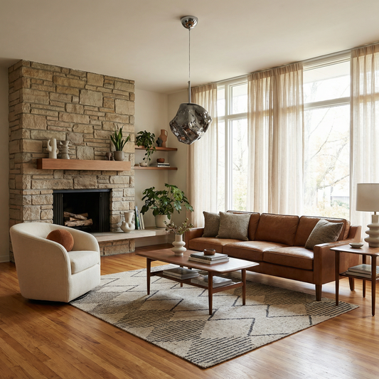 Trendy Hanglamp Verstelbare Hoogte Glas & Metaal – Aurora Nordica