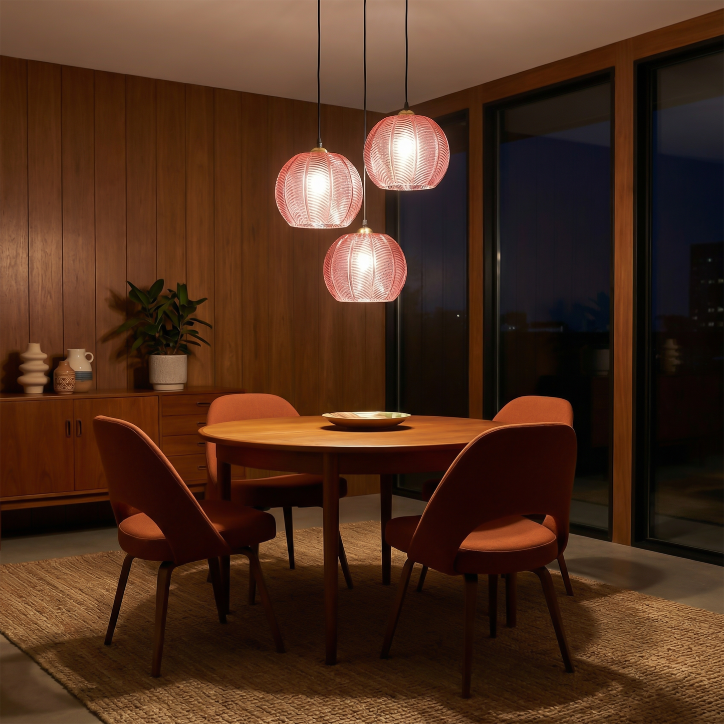 Botanische elegante hanglamp voor modern interieur – Feuillu