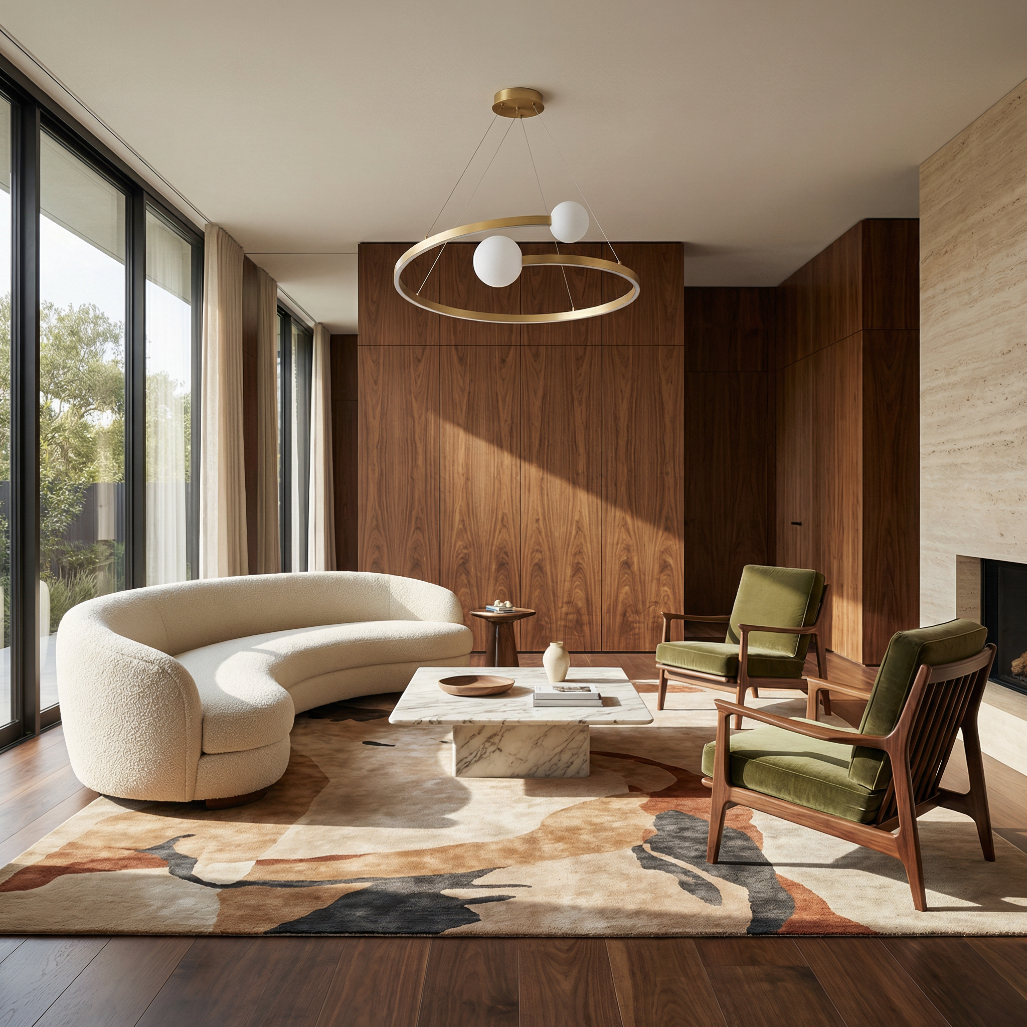 Gouden Kroonluchter Minimalistisch Design & Hedendaags Luxe – Zenya