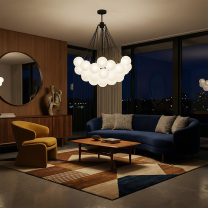 Glazen bollen hanglamp met LED – Hypnotique Orbe