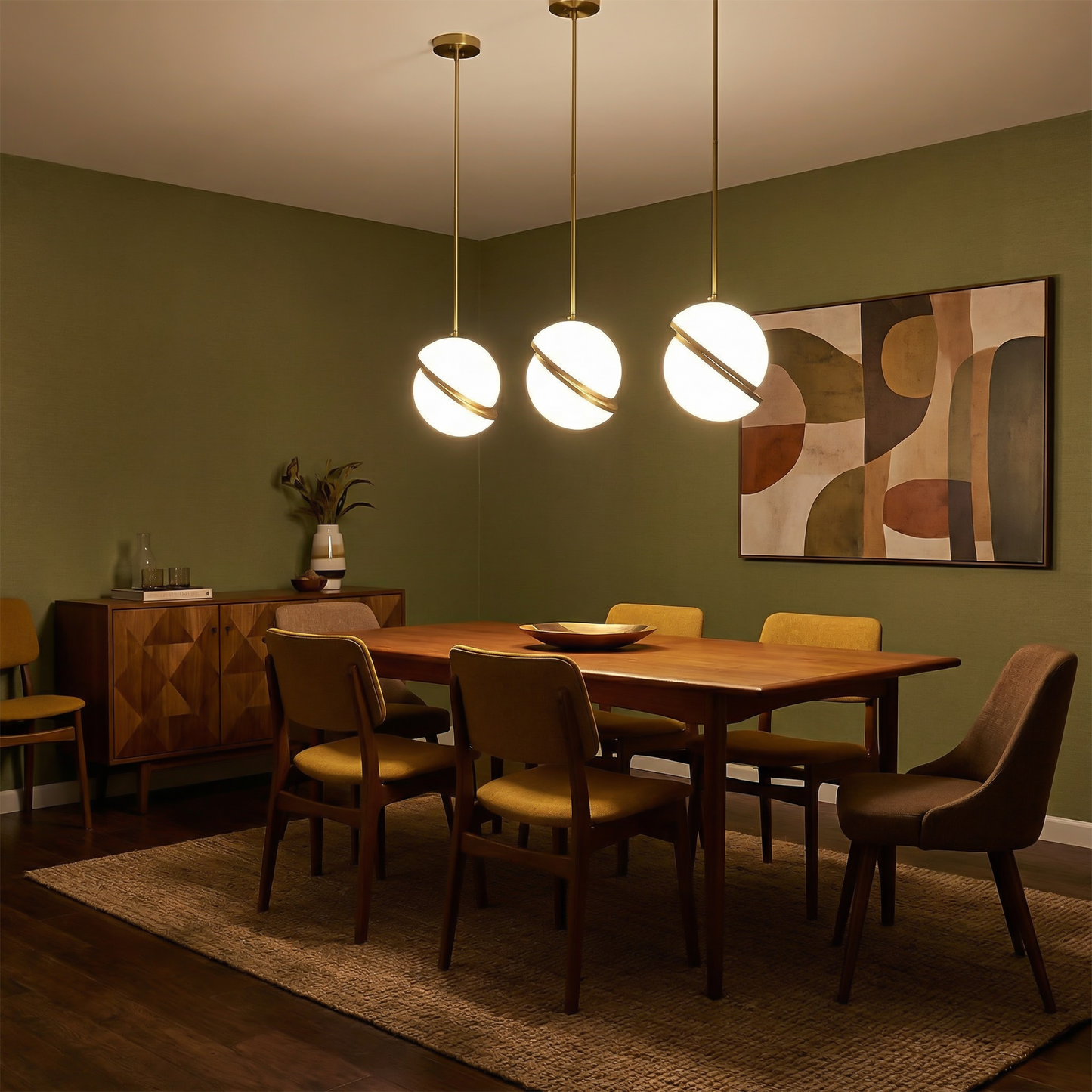 Hanglamp Gouden Cirkel Uitgesneden Effect Eigentijdse Sfeer – Cut Circle