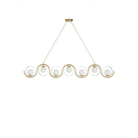 Hanglamp Design Bolvormig Metaal & Glas & Warme Sfeer – Althéa