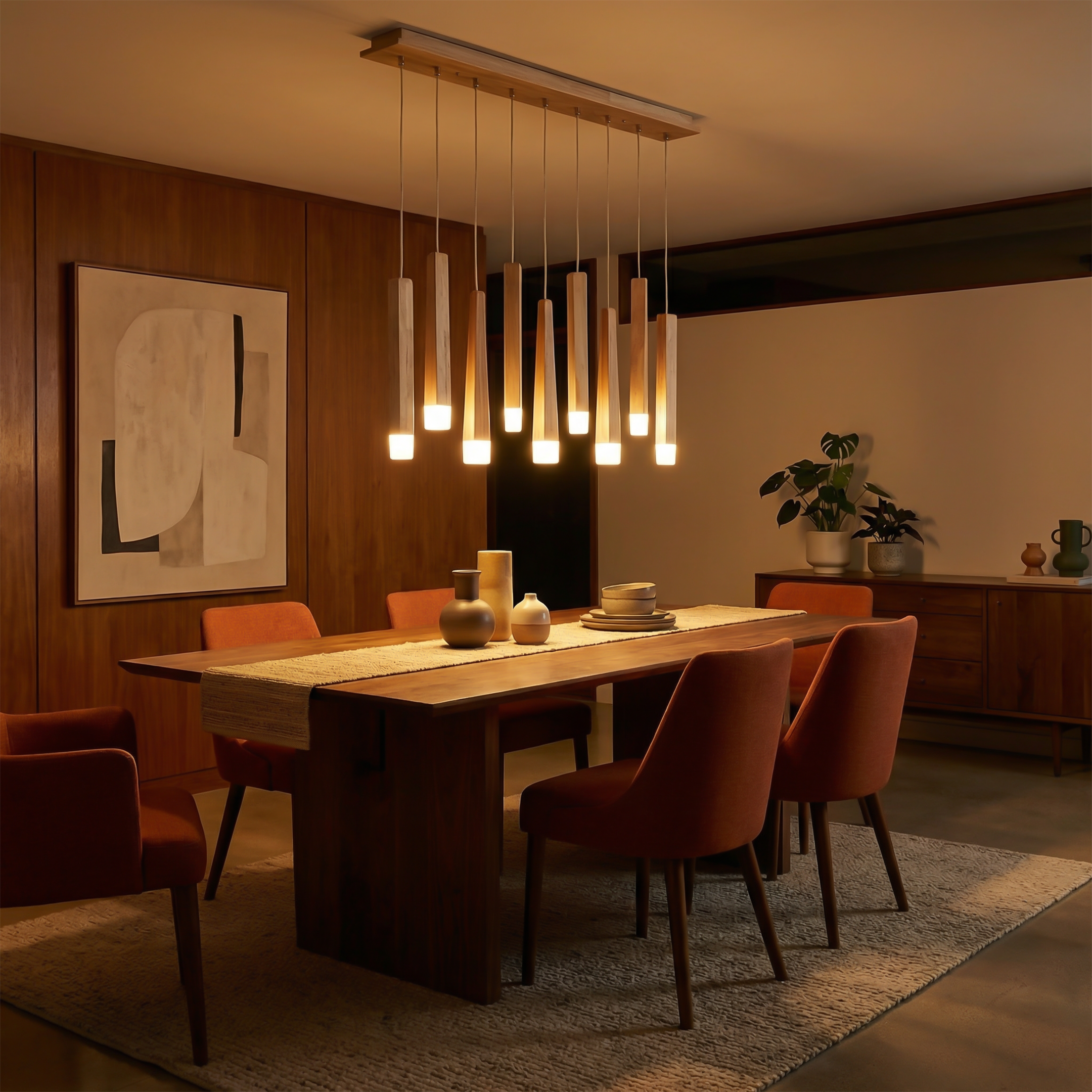 Hanglamp in nordisch hout voor bars en restaurants – Armonie