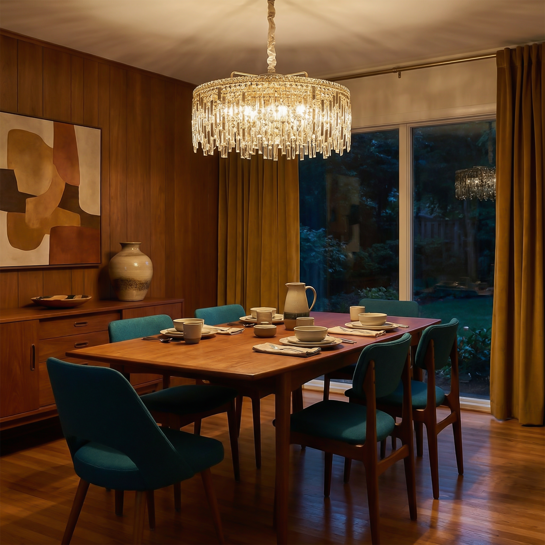 Hanglamp Hedendaagse Ringen Verlicht & Dynamische Glans – Fluo