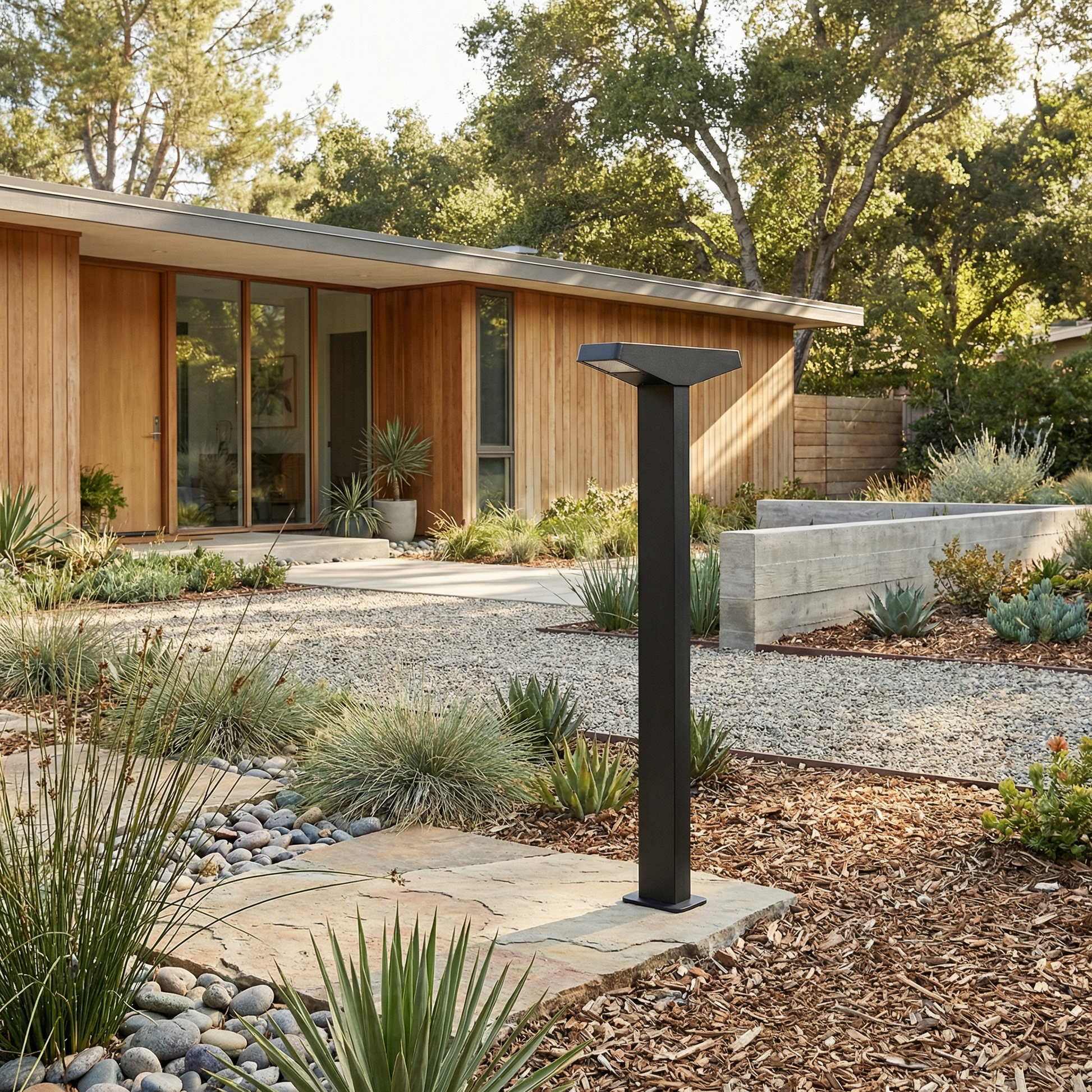 Luminaire Extérieur Solaraire vue ambiance | Luxarmonie