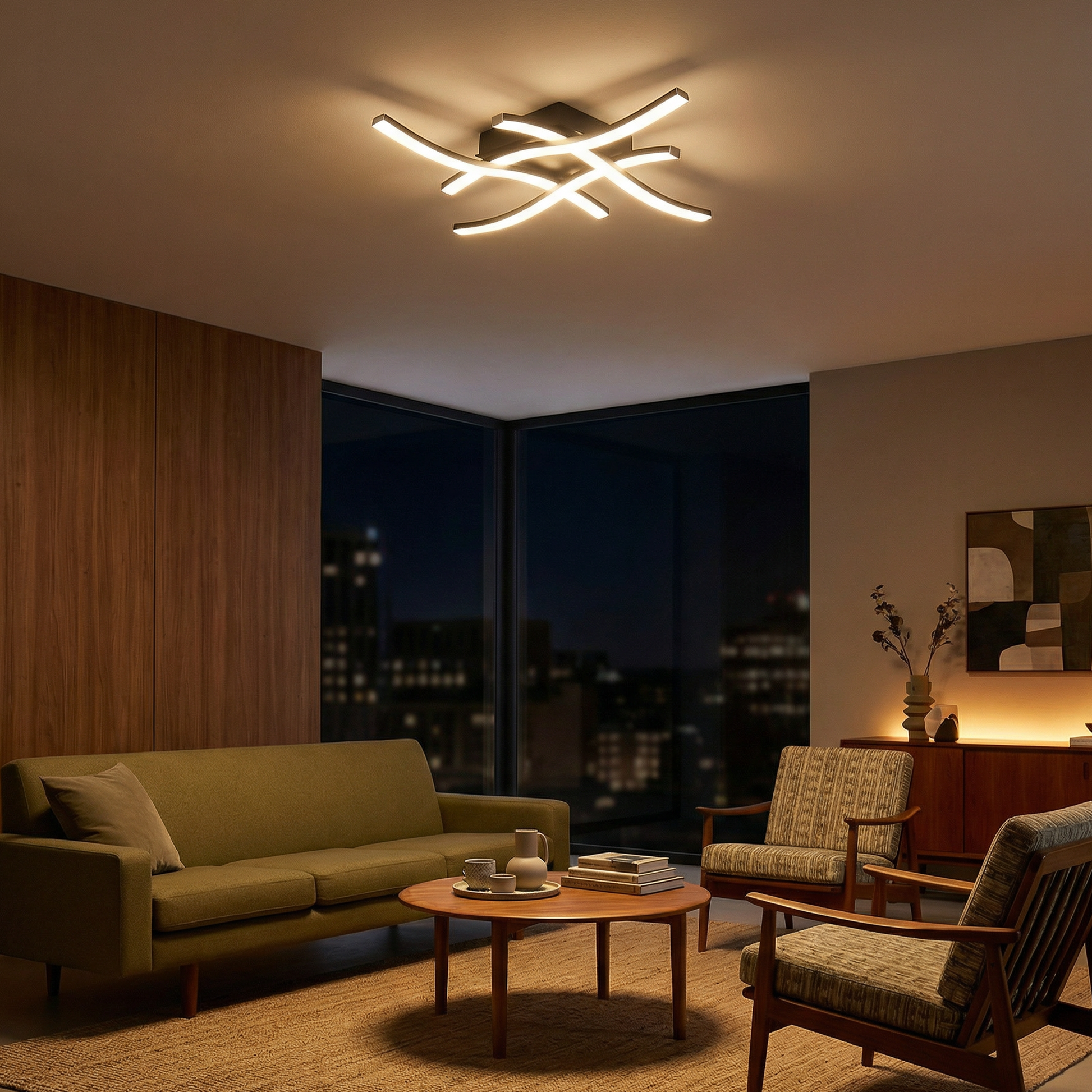 Plafondlamp elegante afwerking en duurzame robuustheid voor uw huis – Zylo