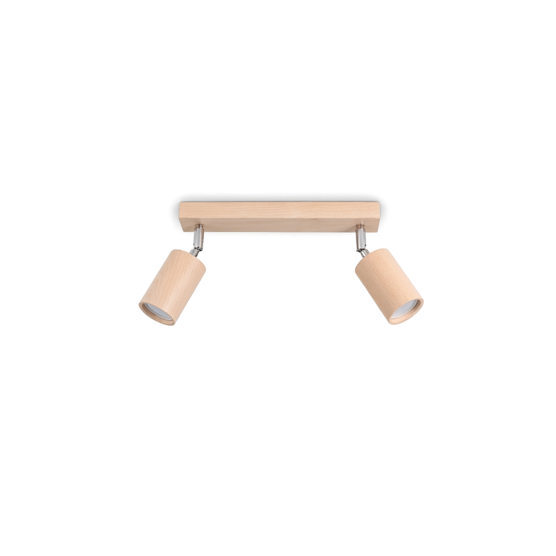 Plafonnier bois naturel orientable salon – Modèle Nørvian