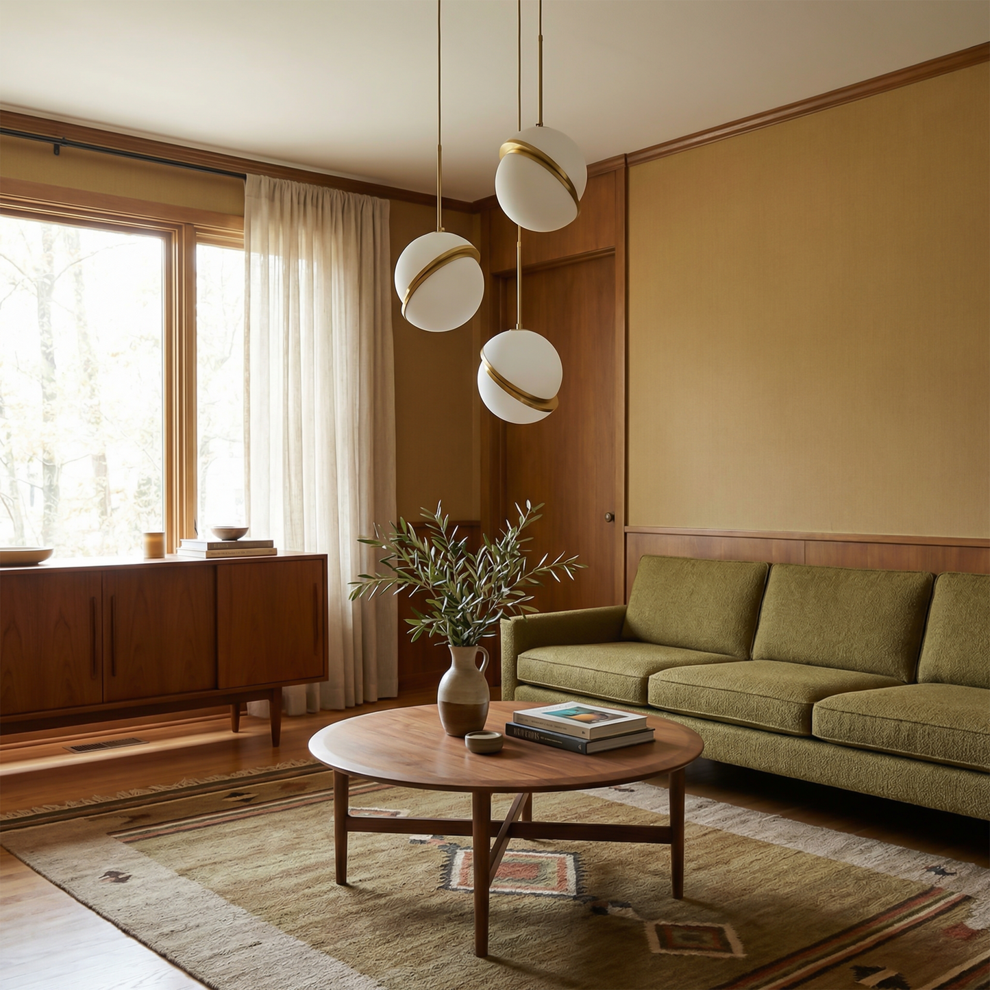 Hanglamp Gouden Cirkel Uitgesneden Effect Eigentijdse Sfeer – Cut Circle