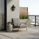 Schlichte Außenwandleuchte aus schwarzem Aluminium – Obsynox