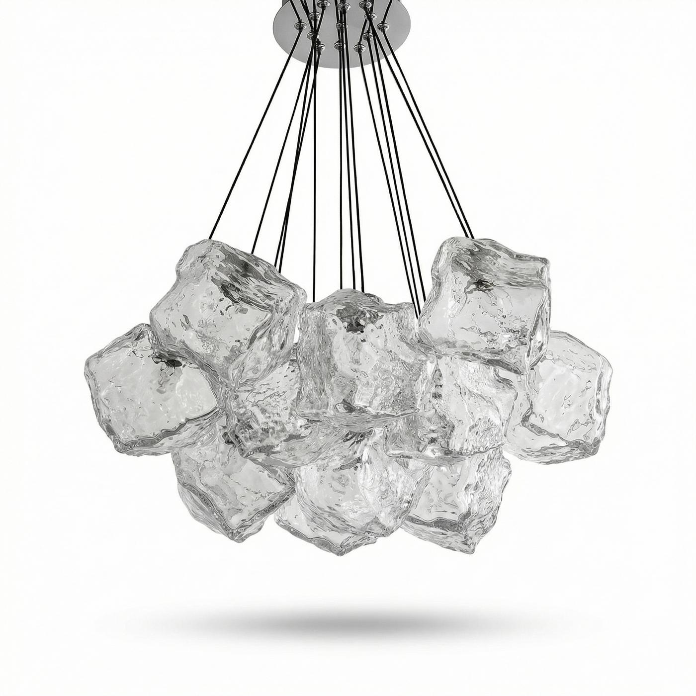 Suspension moderne en verre pour salle à manger – Célestine