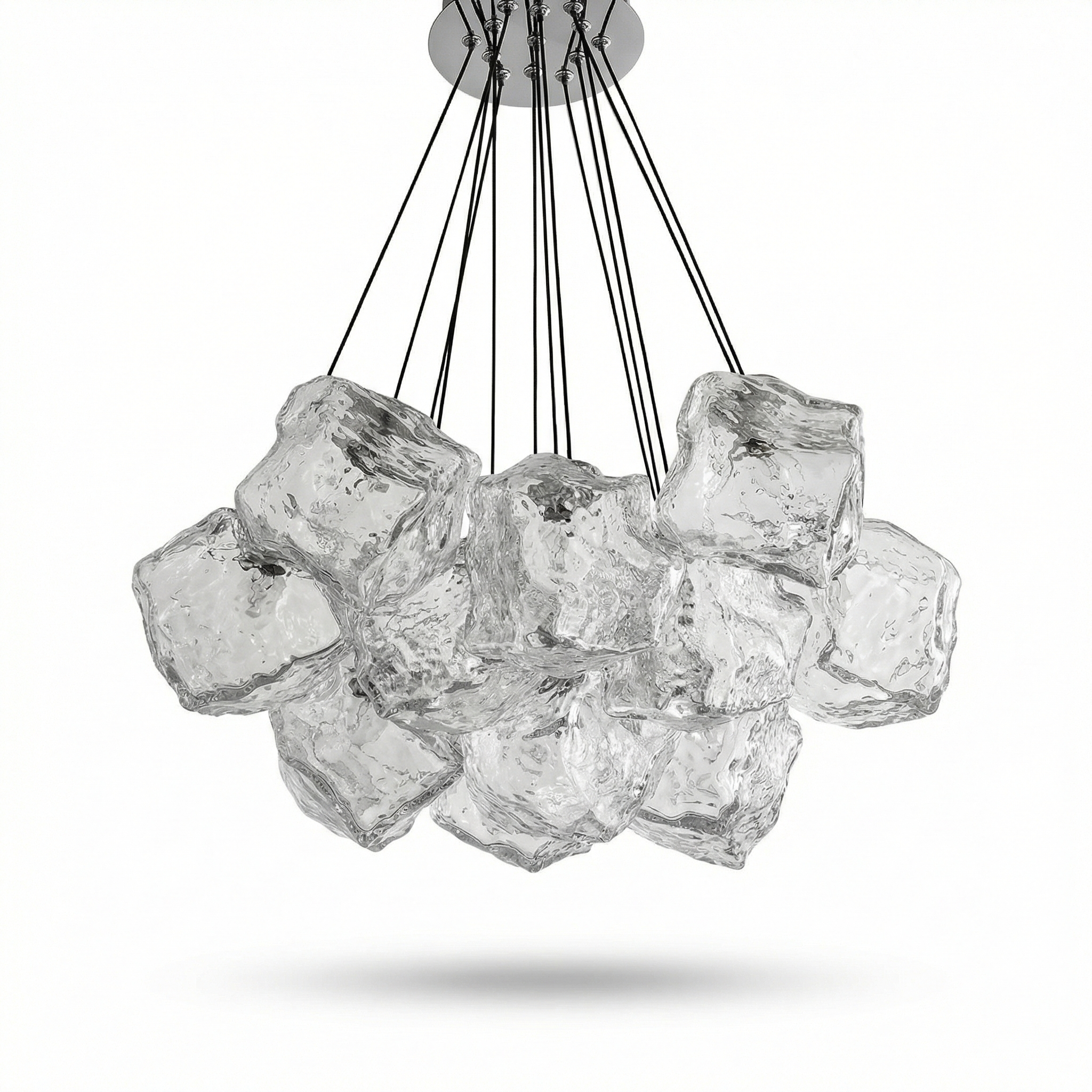 Modern glazen hanglamp voor eetkamer – Célestine