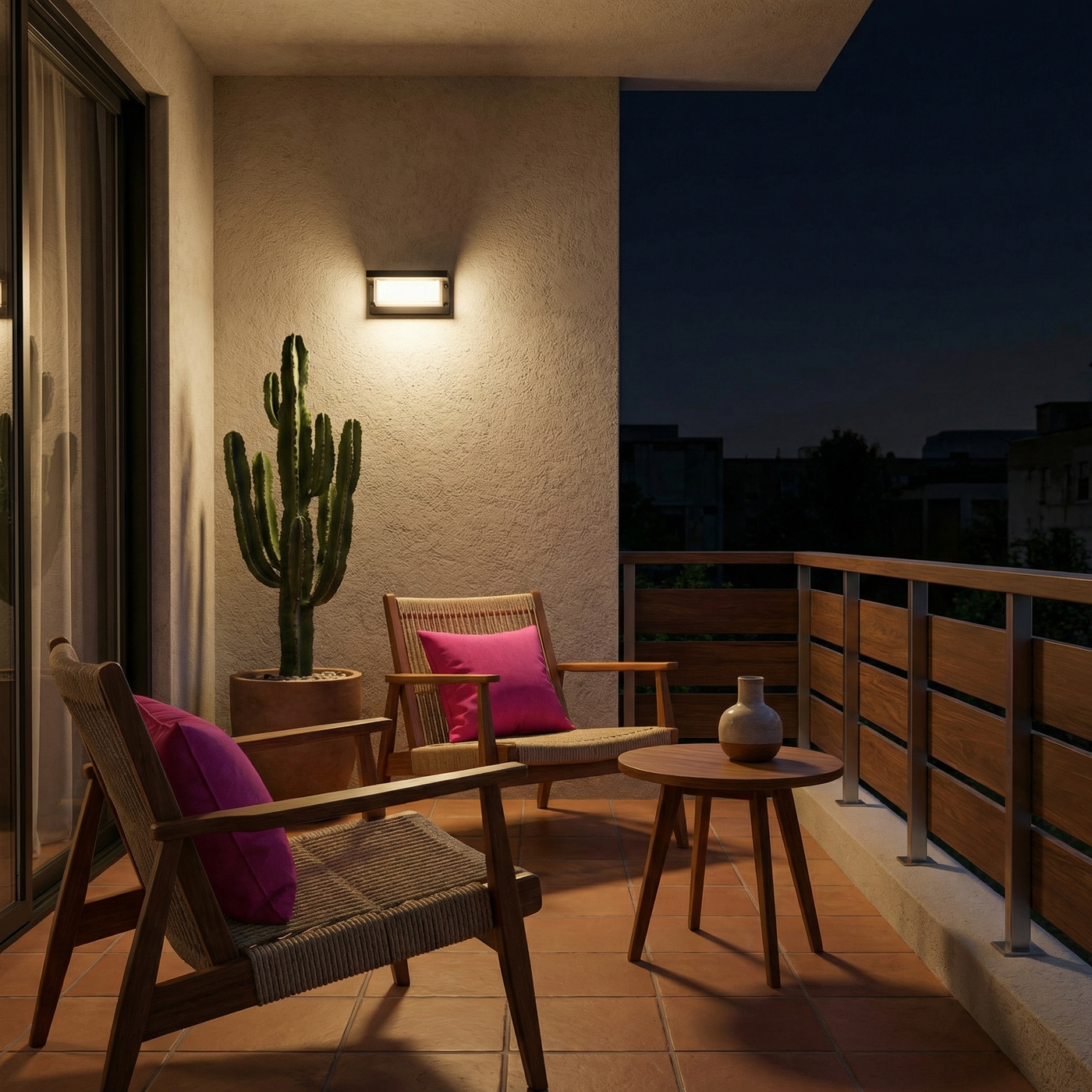 Applique murale nordique RGB WiFi pour jardin – Thoralys