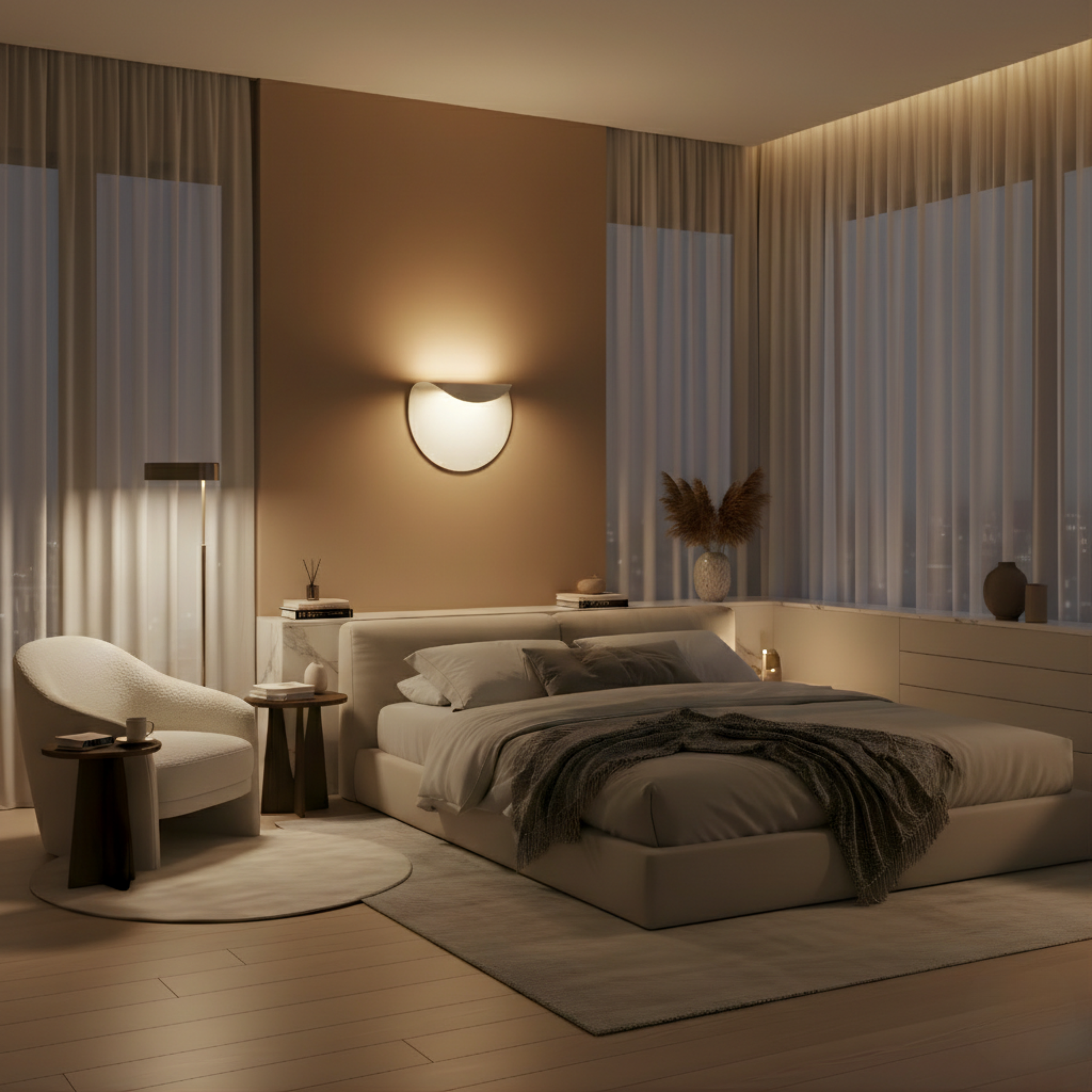 Moderne Wandlamp in Aluminium voor Slaapkamer – Armoniely