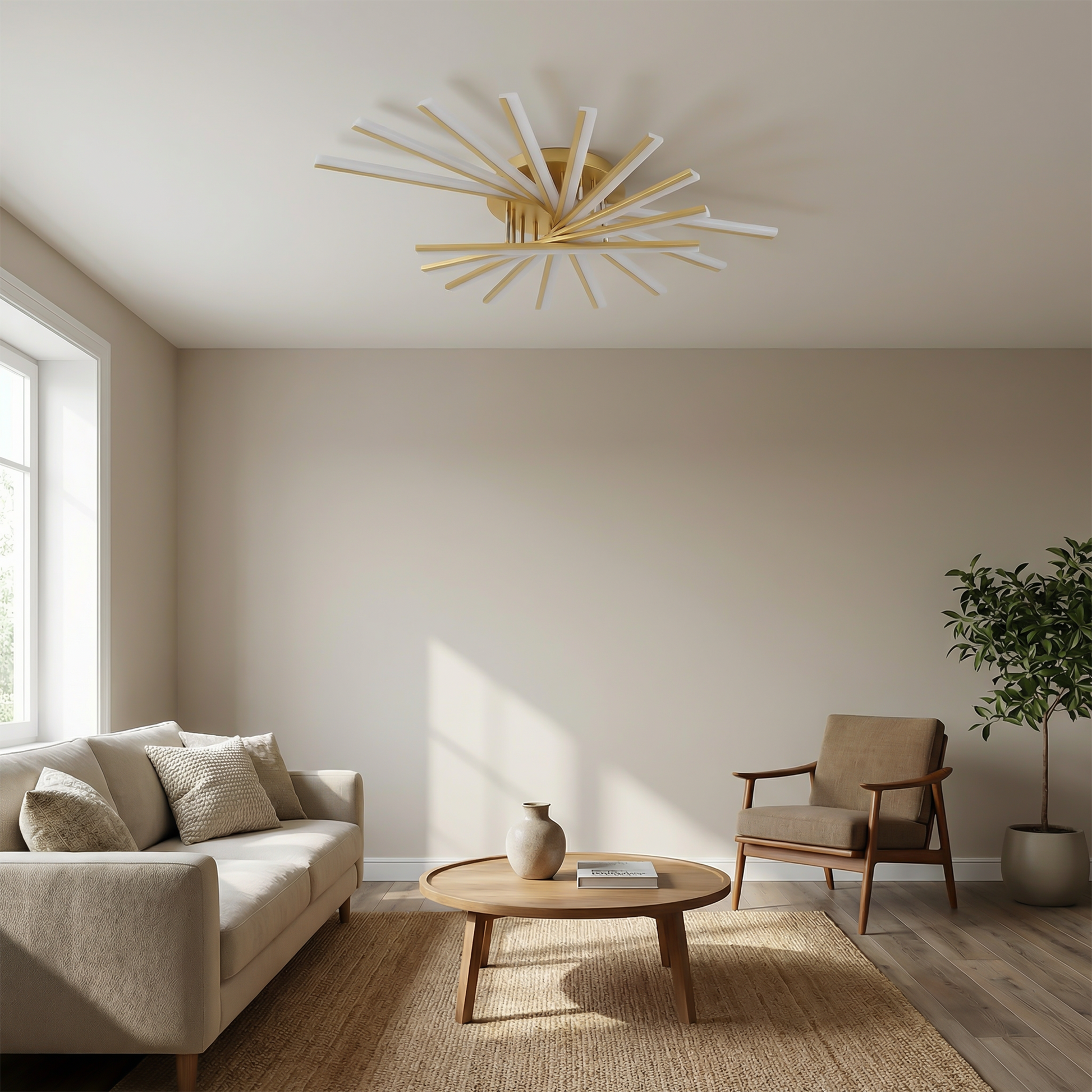 Economische LED plafondlamp eigentijds design multi-tinten – Néo