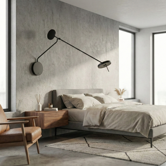 Wandapplicatie Zwart in Metaal voor Slaapkamer en Kantoor – Oréclaire