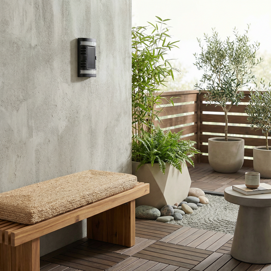 Externe Aluminium Wandlamp Zwart voor Terras – Noctarion