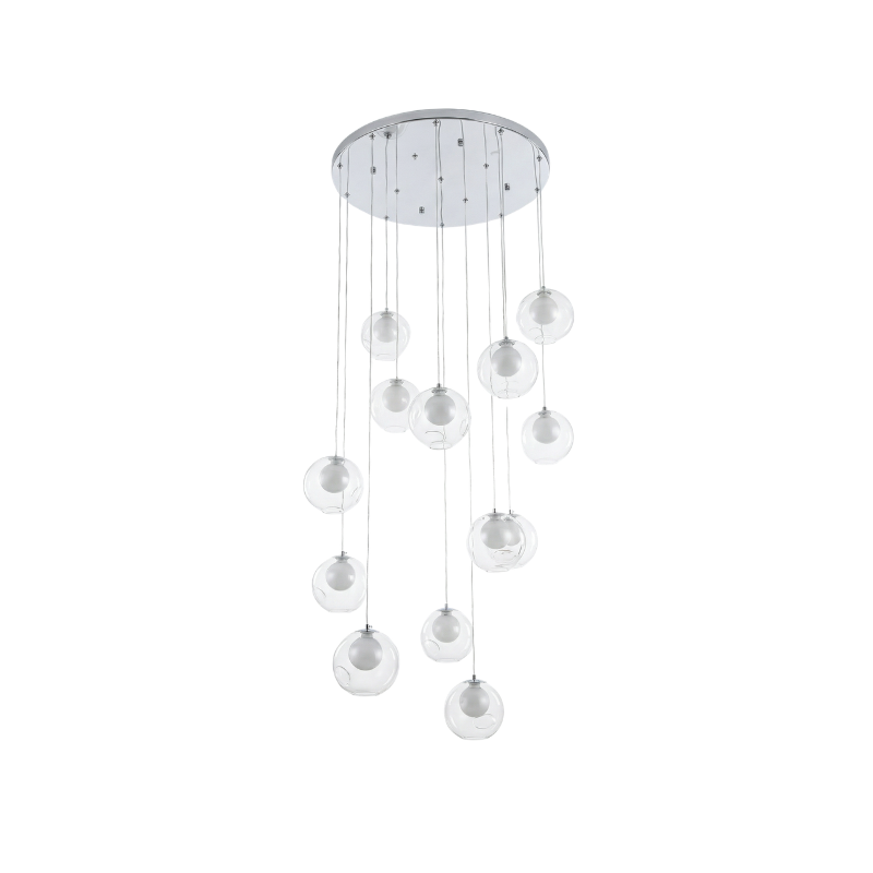 Art Déco hanglamp in ijzer voor eetkamer – Caeluxa