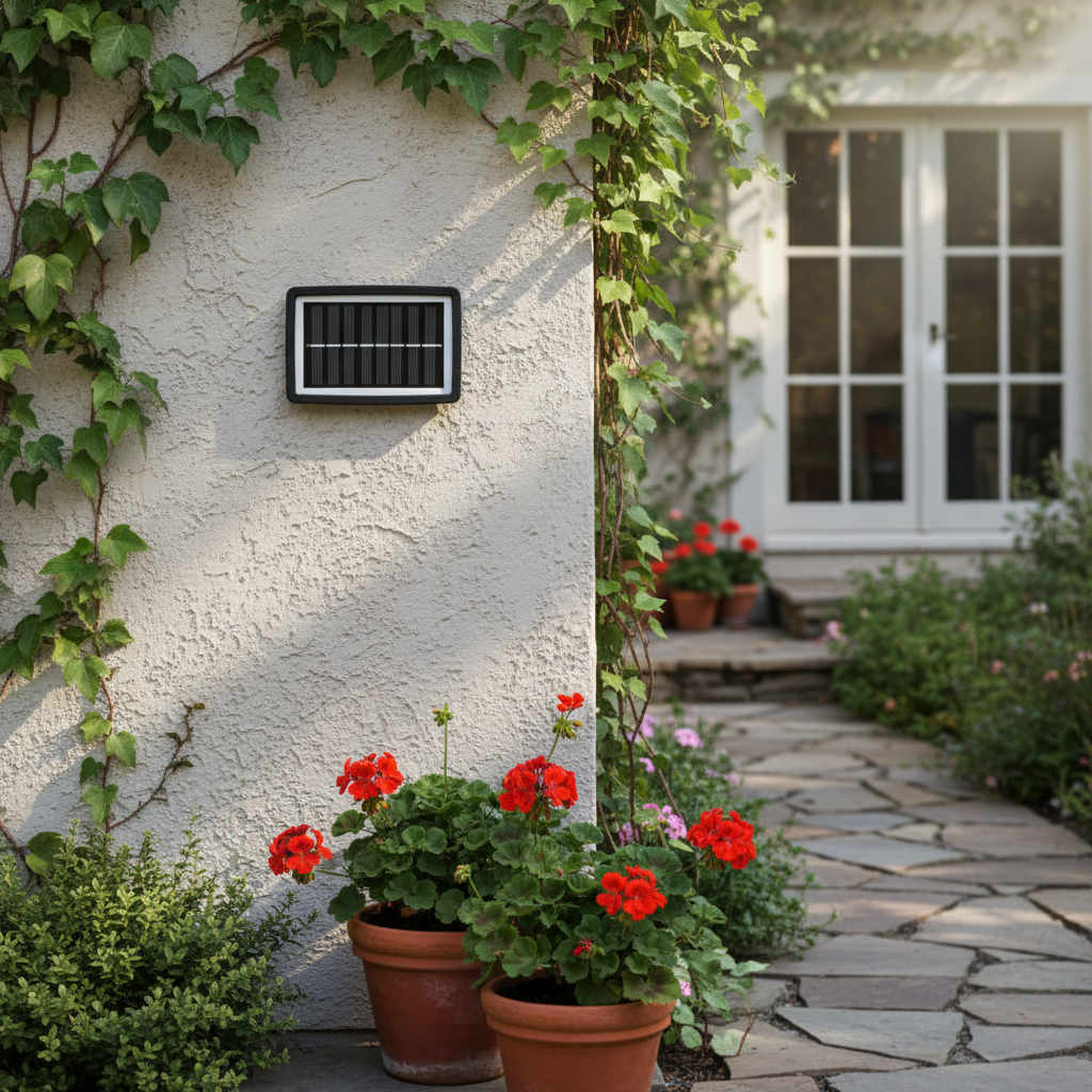 Moderne LED Zonne-wandlamp voor tuin – Solastre