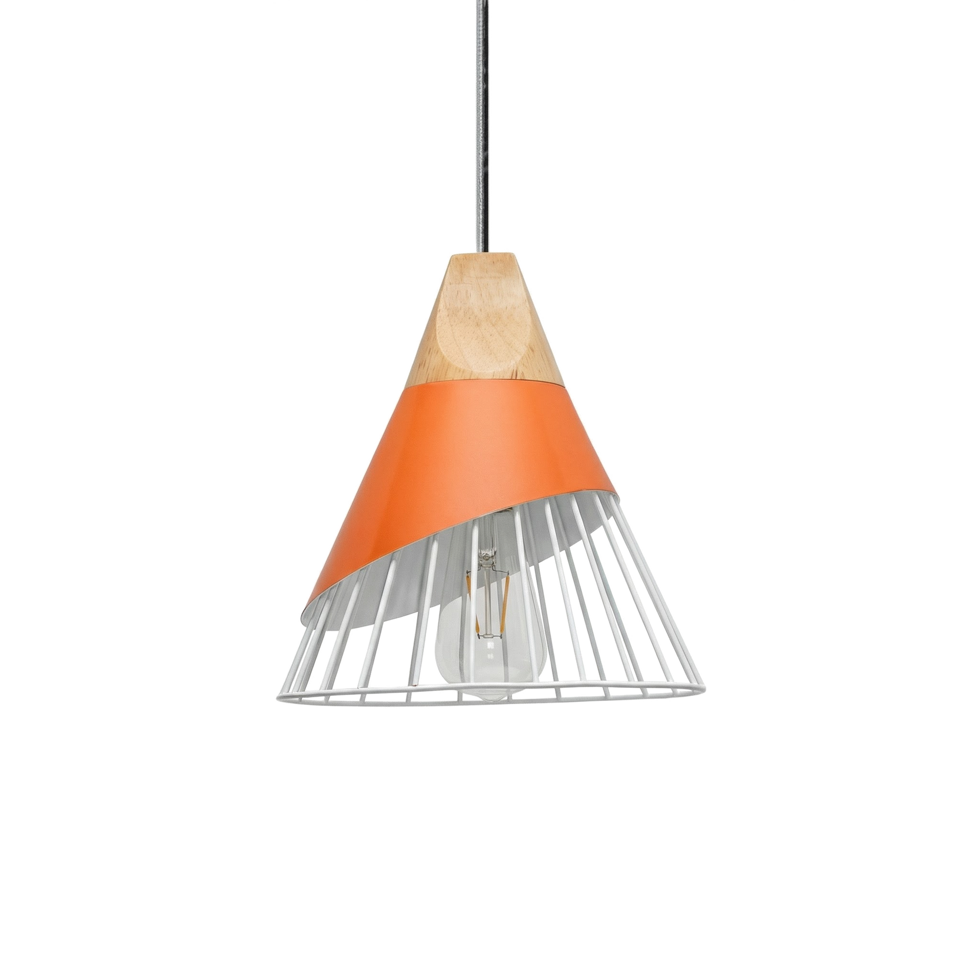 Hanglamp Natuurlijk Hout Kooi Design – Rylia