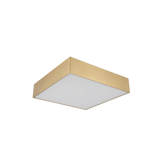 Square minimalist white ceiling light for living room – Model Noréalis