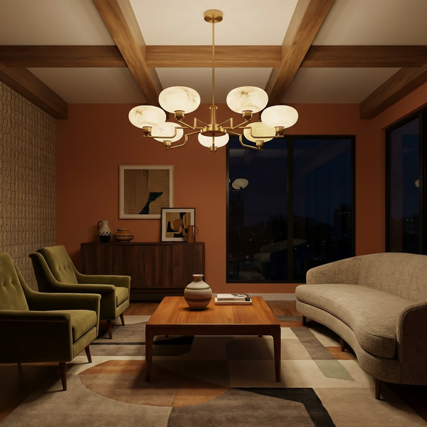 Lustre moderne en fer pour salon et chambre – Zelironia