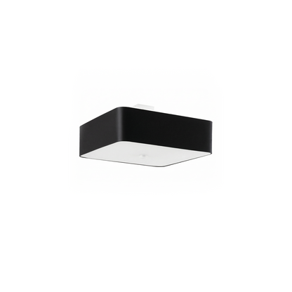 Vierkante plafondlamp wit textiel voor woonkamer – Modèle Orféal