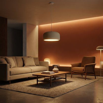 Minimalistische LED Hanglamp in Polymeer voor Bars en Restaurants – Zélynor