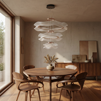 Suspension LED moderne en acrylique pour salon – Célino