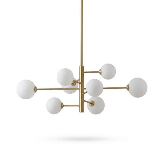 Goudkleurig metaal bolvormig refined design hanglamp – Orba