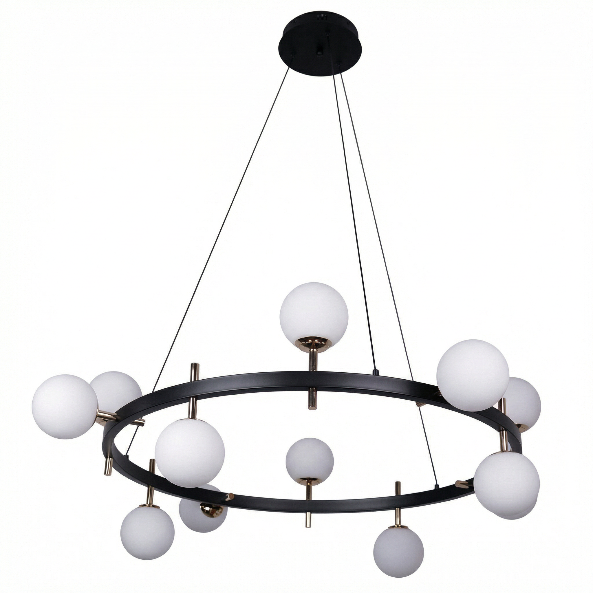 Eigentijdse Kroonluchter Gesneden Glas Elegant Design Licht 3000K – Ophéa