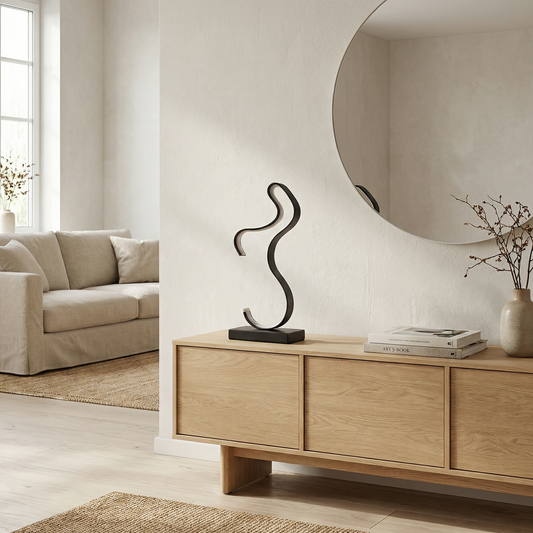 Nachtlamp Art Deco in Staal en Acryl – Nocturnelle