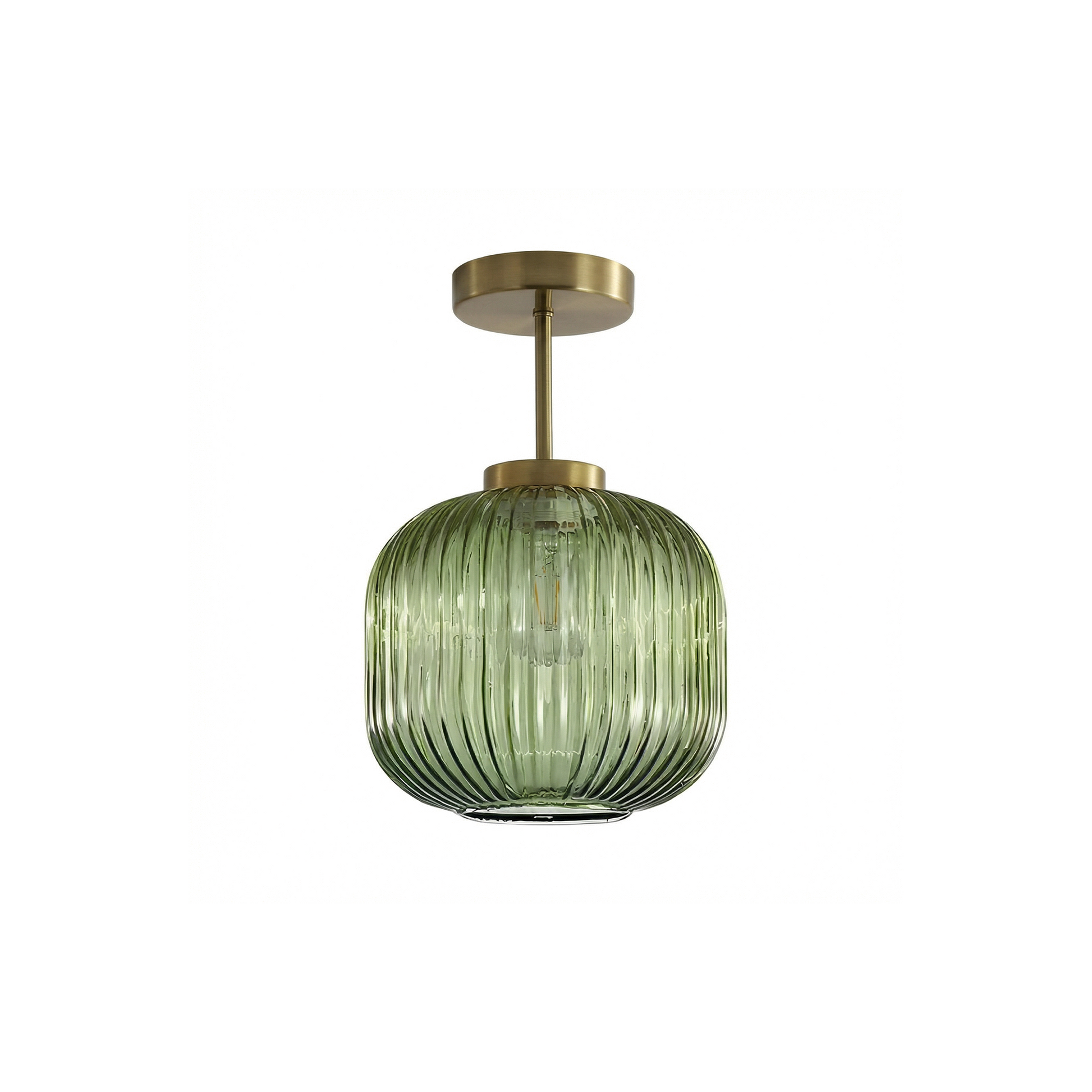 Retro gestreepte glazen plafondlamp voor woonkamer en gang – Crescianea