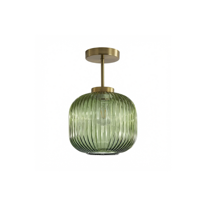 Retro gestreepte glazen plafondlamp voor woonkamer en gang – Crescianea