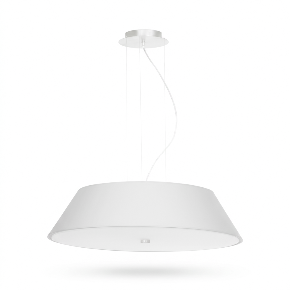 Lustre minimaliste blanc salon – modèle Arvandia
