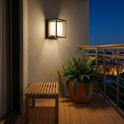 Moderne Zonne-wandlamp in Acryl – Celestron