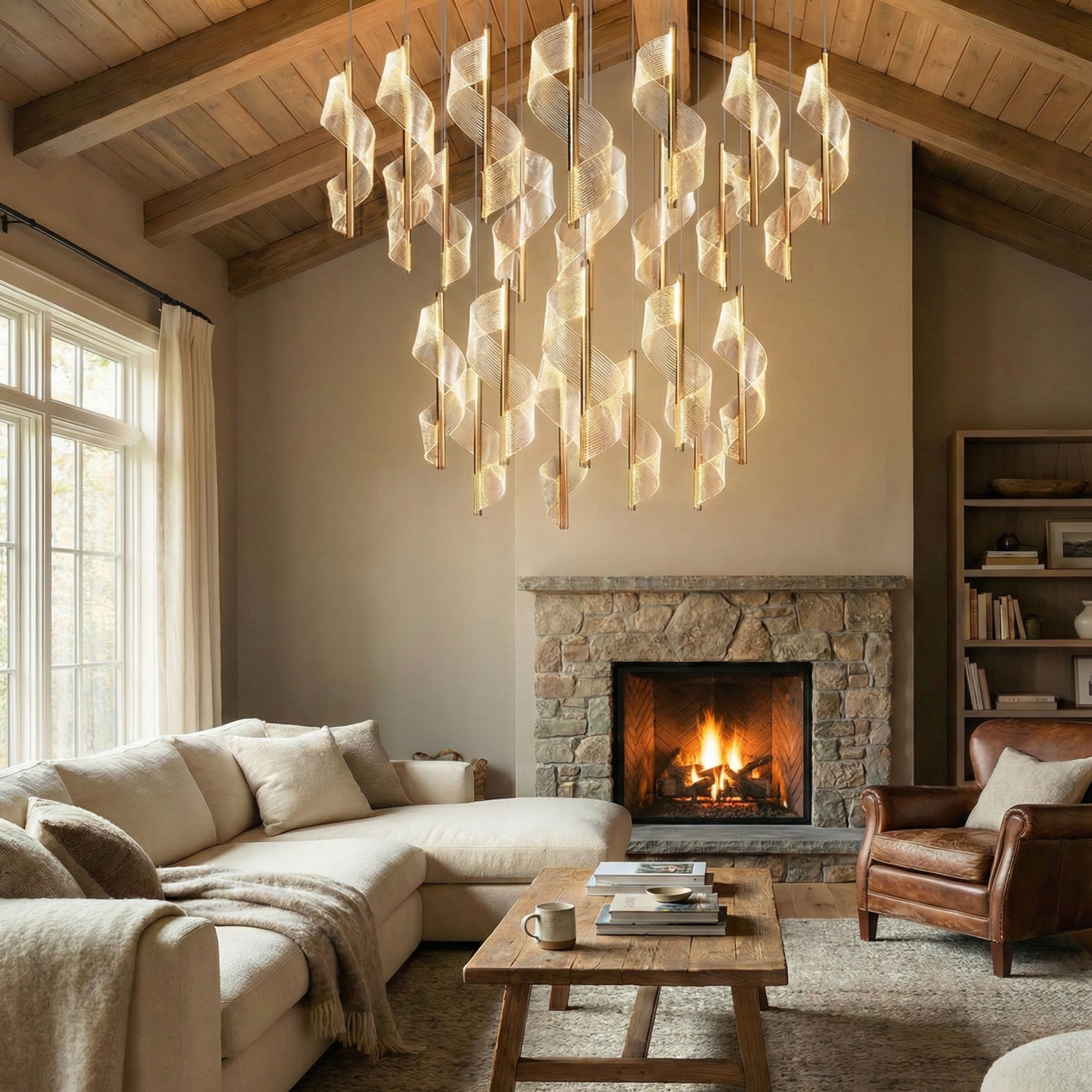 Spirélite Chandelier Detail View | Luxarmonie