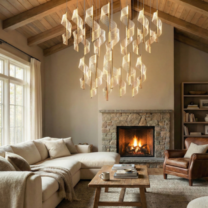 Moderne spiraalhanglamp voor villa en woonkamer – Spirélite