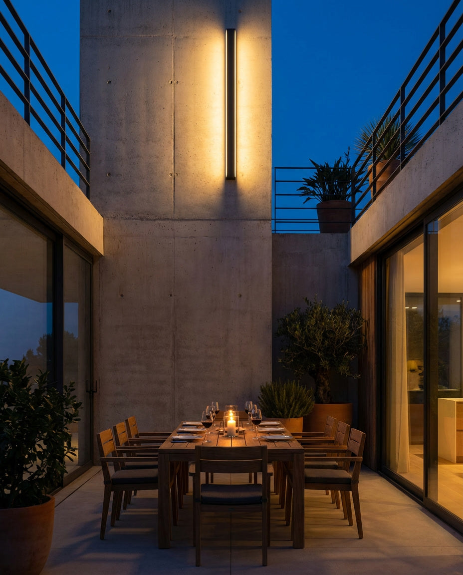 Waterdichte LED wandlamp in aluminium voor buiten – Zalendis