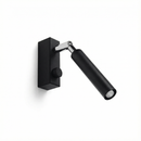 Moderne zwarte verstelbare wandlamp tube – Norythra