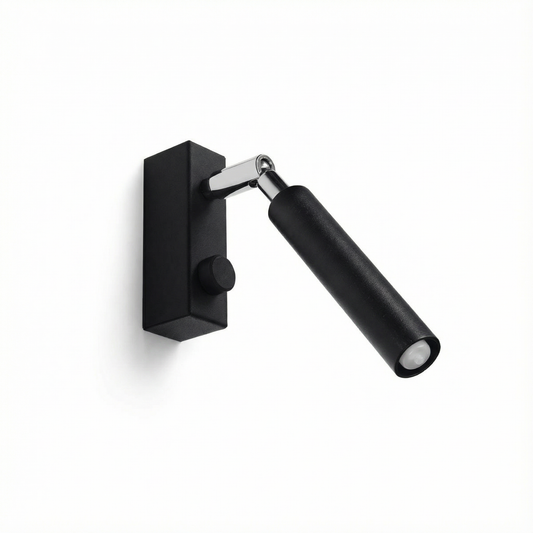 Moderne verstelbare zwarte buiswandlamp – Norythra