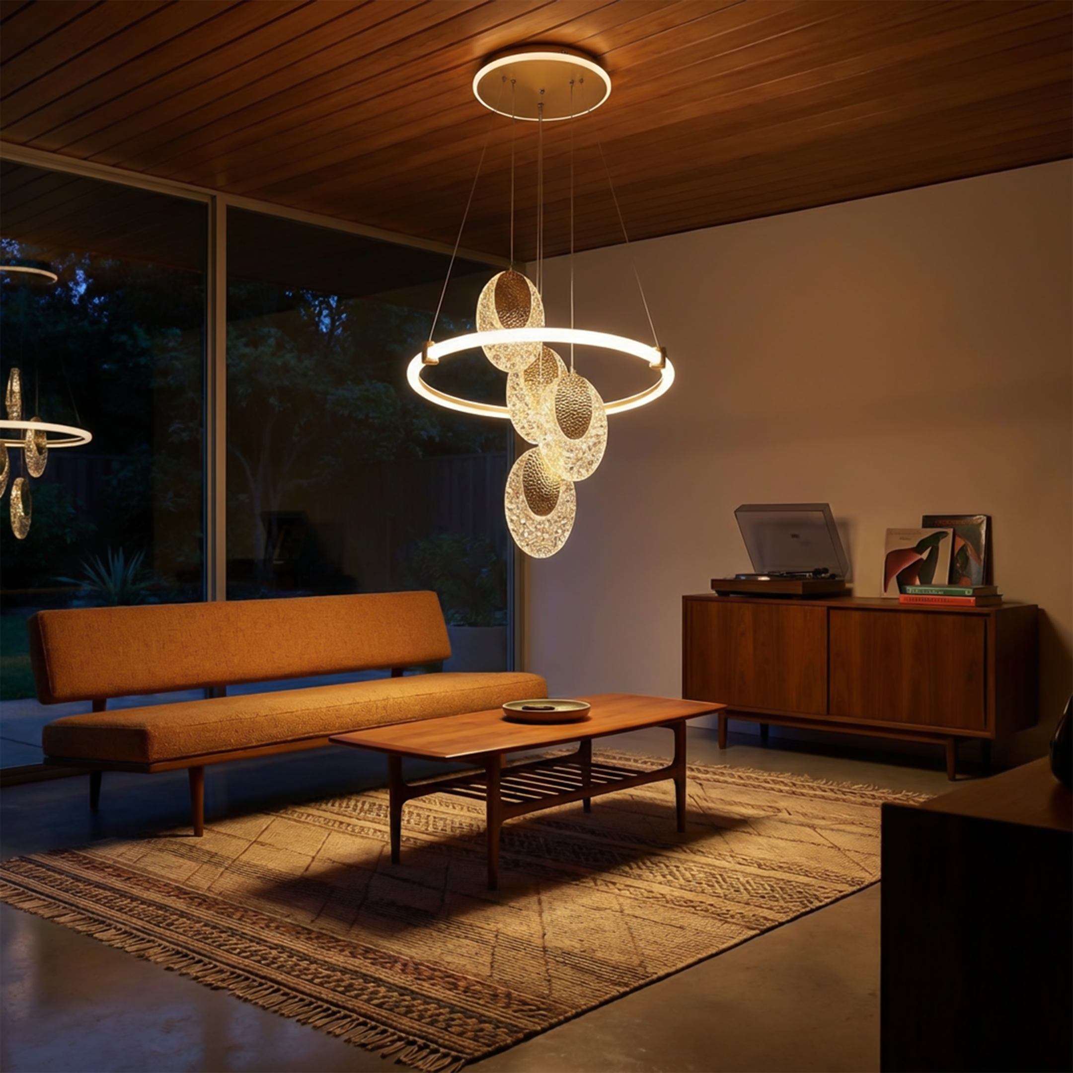 Lustre Style Contemporain Forme Anneau – Arcéa