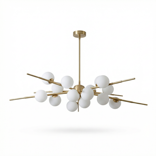 Eigentijdse kroonluchter in aluminium voor woonkamer – Artalys