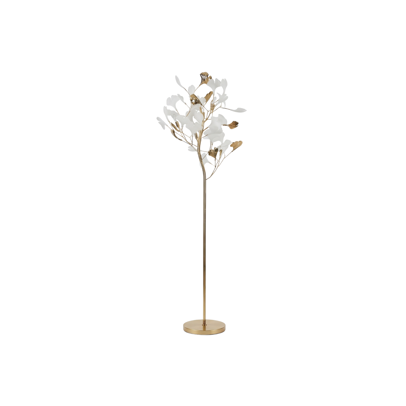 Lampe sur pied en métal style Ginkgo – Ginkova