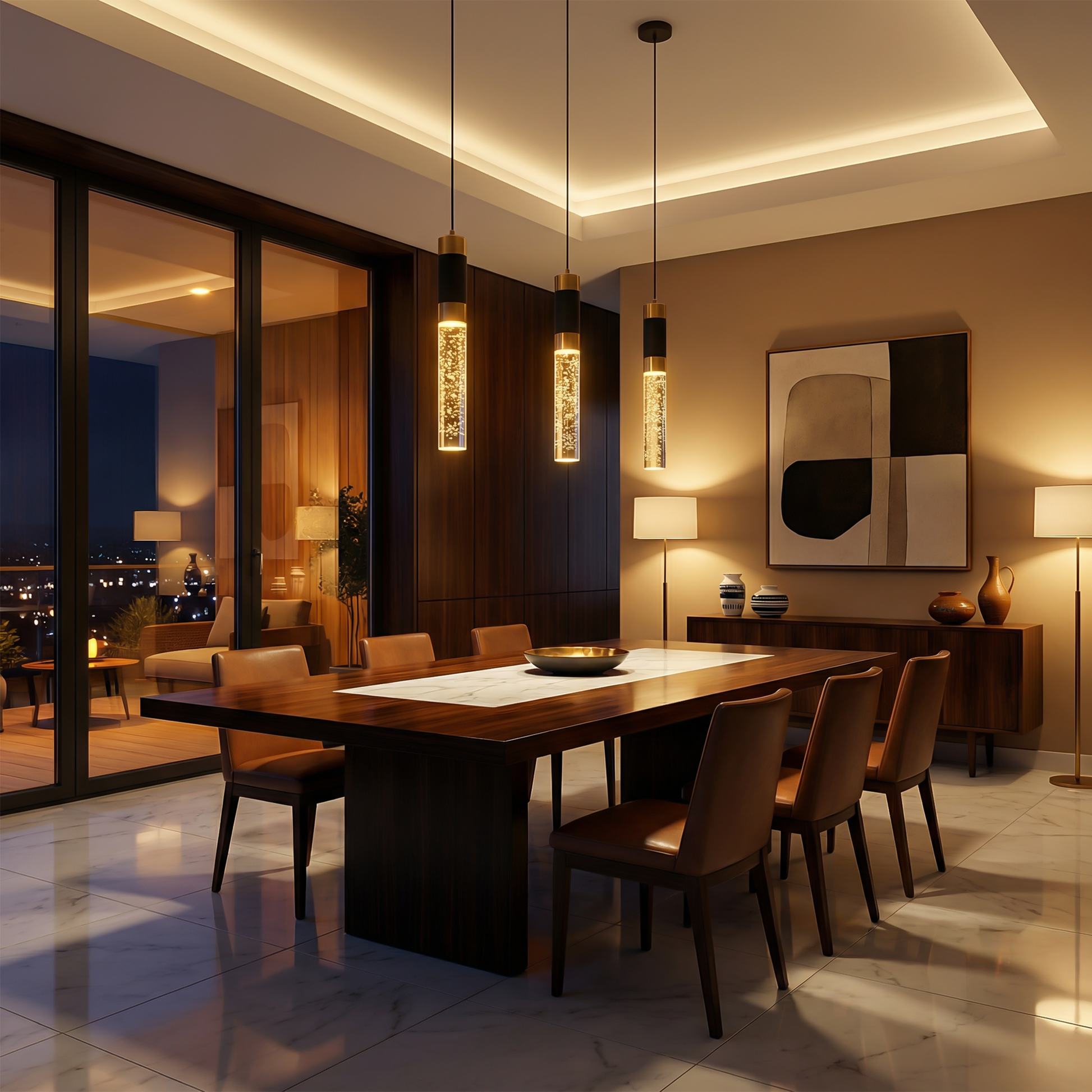 LED Hanglamp Binnenshuis Metallic Afwerking & Helder Diffuser – Zenithis