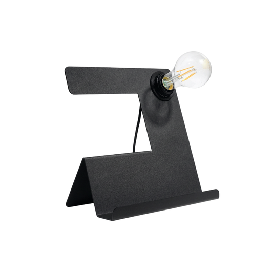 Zwarte Designbureaulamp in Staal – Modèle Neralis