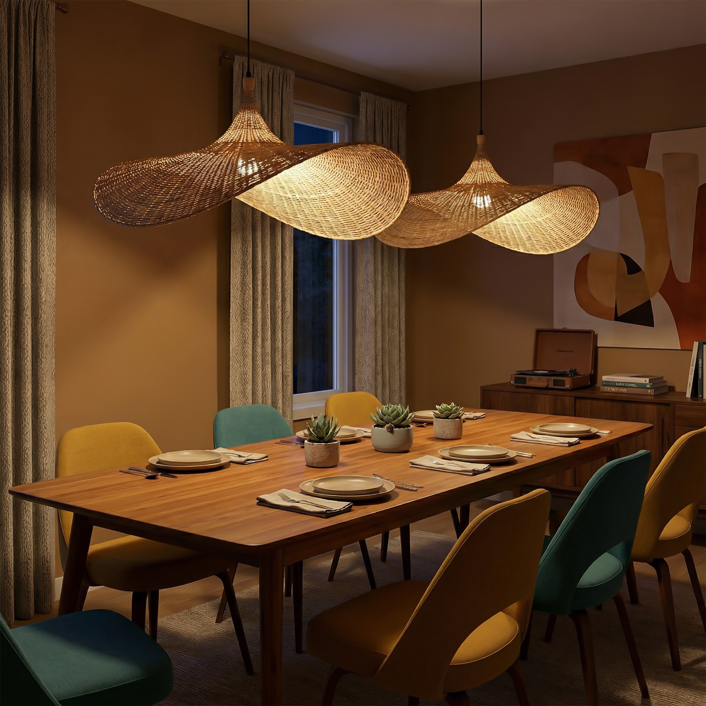 Hanglamp Bohémien Bamboe voor Interieurs – Astalume