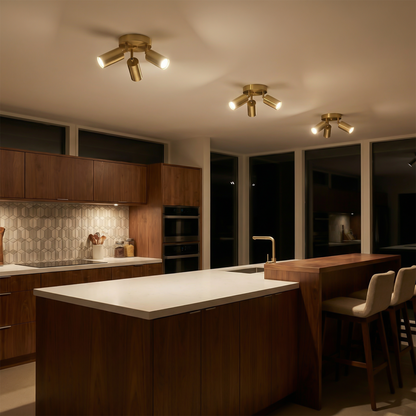Minimalistische Gouden Dubbele LED Elegante Moderniteit – Laiton